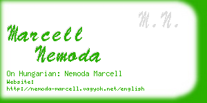 marcell nemoda business card